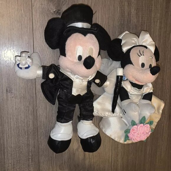 Disneyland Resort Mickey Minnie Bride and Groom Wedding Plush - Picture 3 of 3